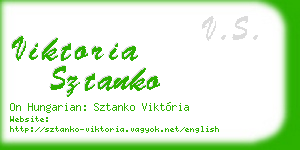 viktoria sztanko business card