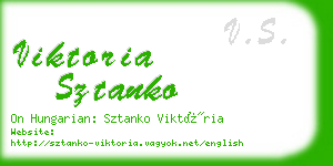 viktoria sztanko business card